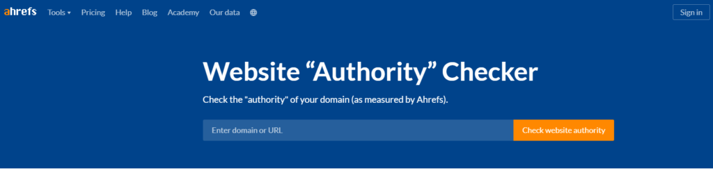 Ahref-Website-Authority-PageRank