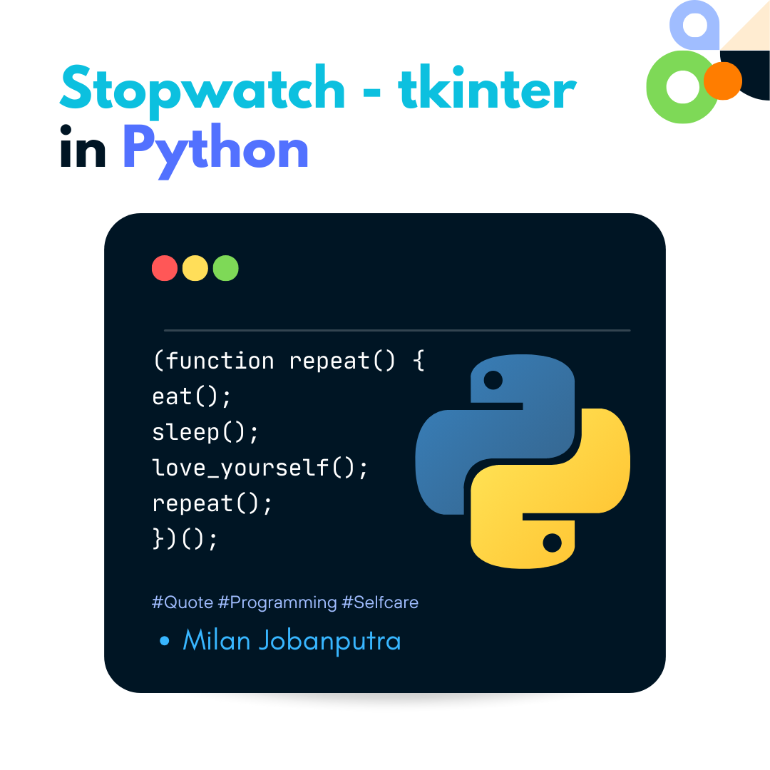 Stopwatch tkinter in Python